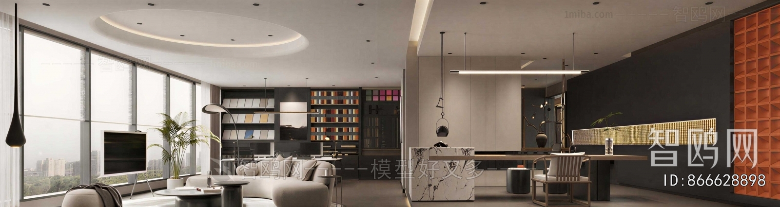 Modern Office Negotiation Area