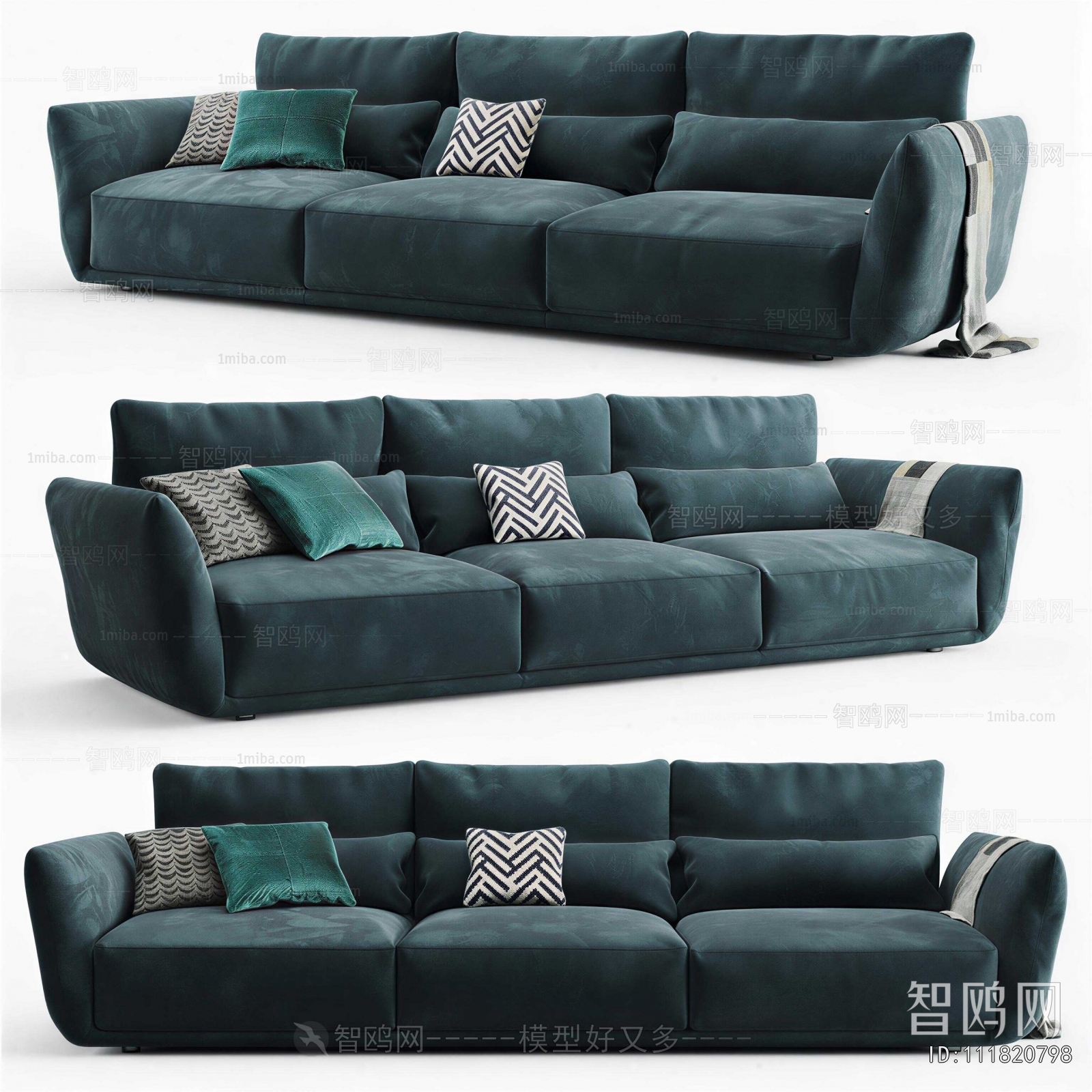 Modern Three-seat Sofa