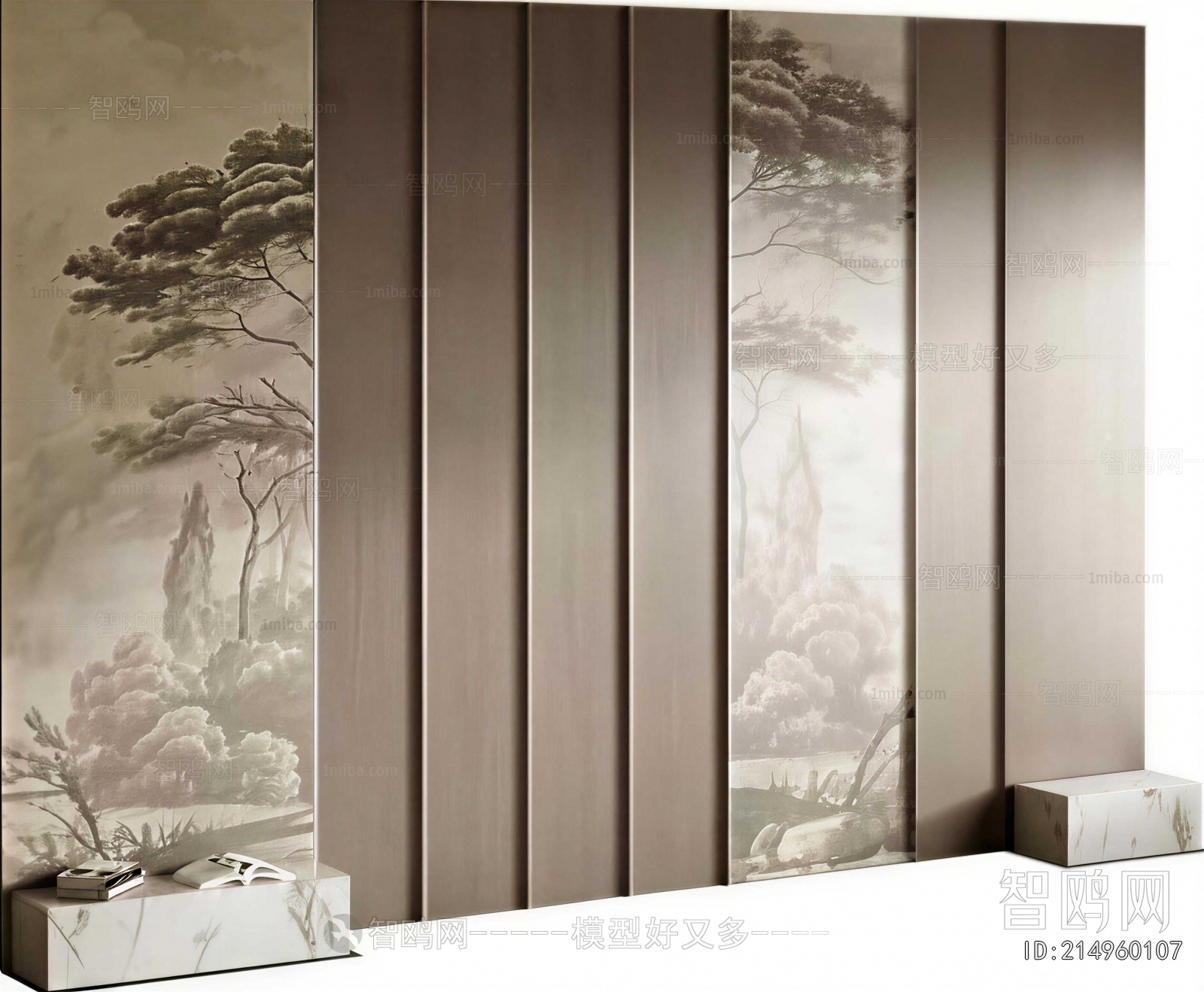 New Chinese Style TV Wall