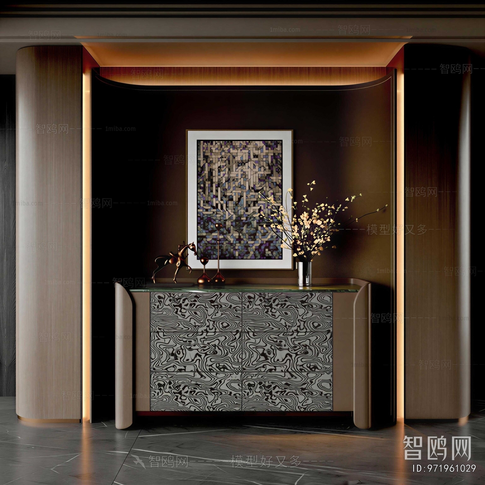 Modern Entrance Cabinet