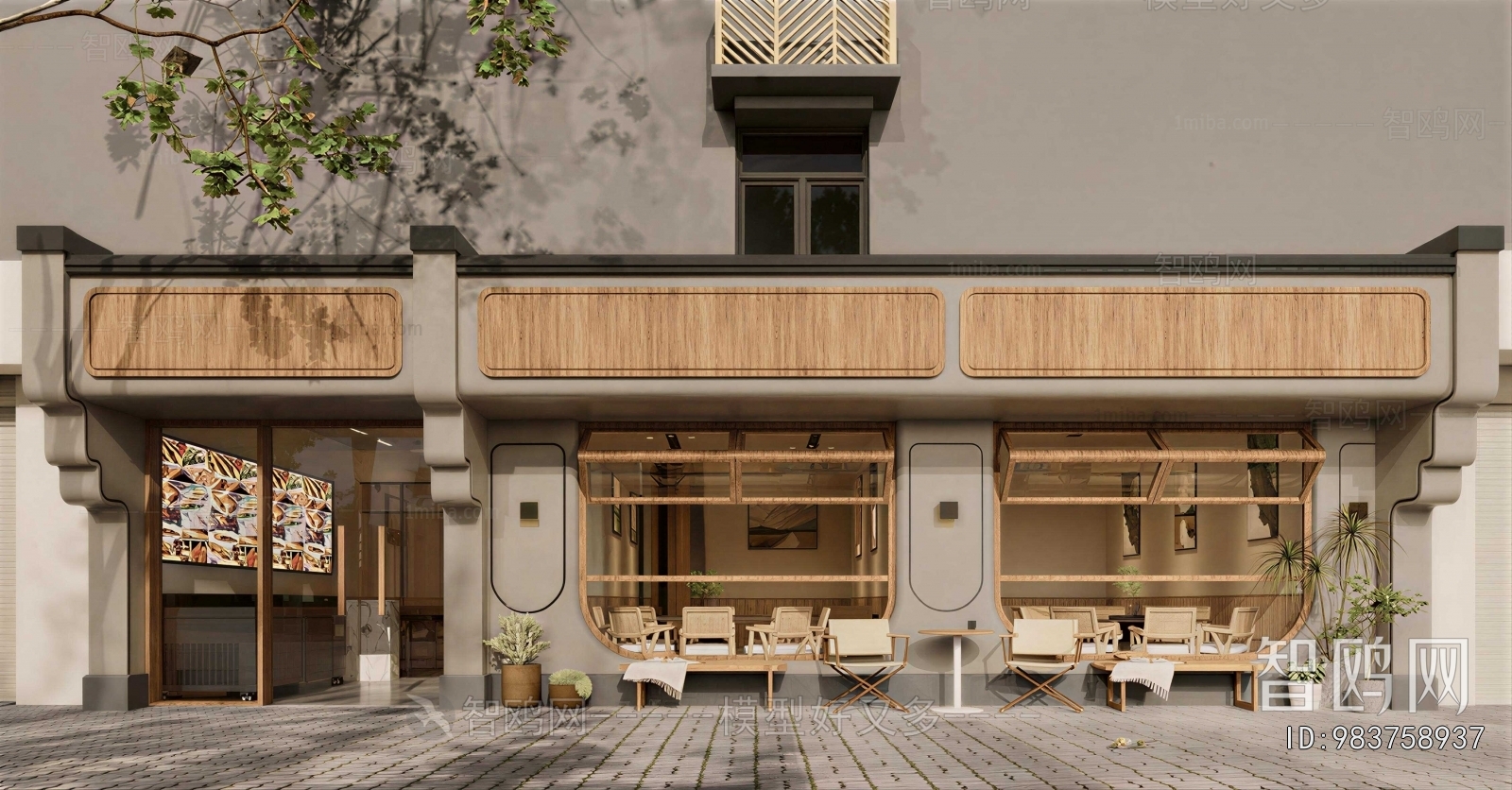 New Chinese Style Facade Element