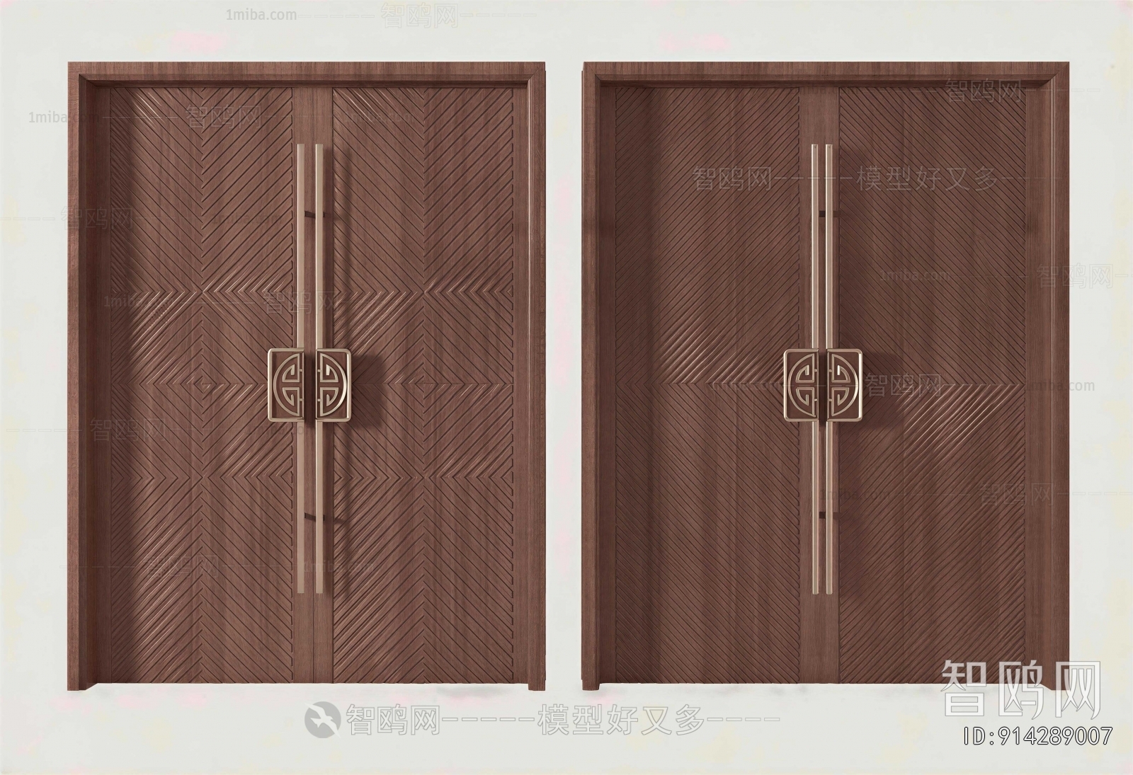 New Chinese Style Double Door