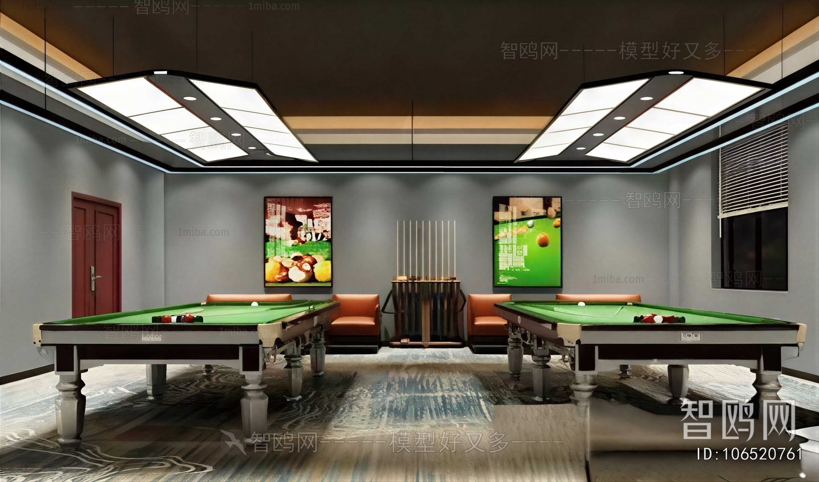 Modern Billiards Room
