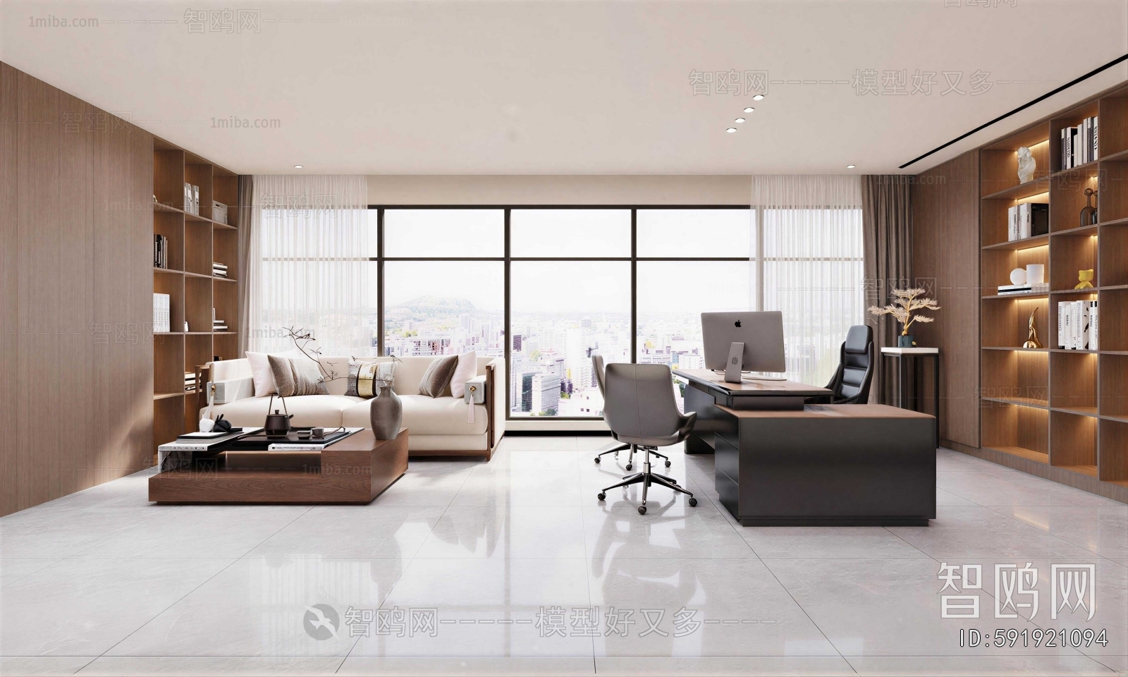 New Chinese Style Manager's Office