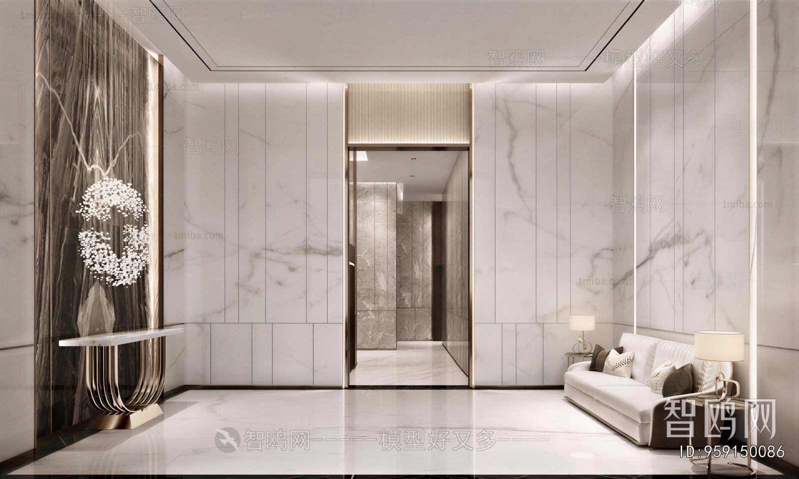 Modern Office Reception Desk