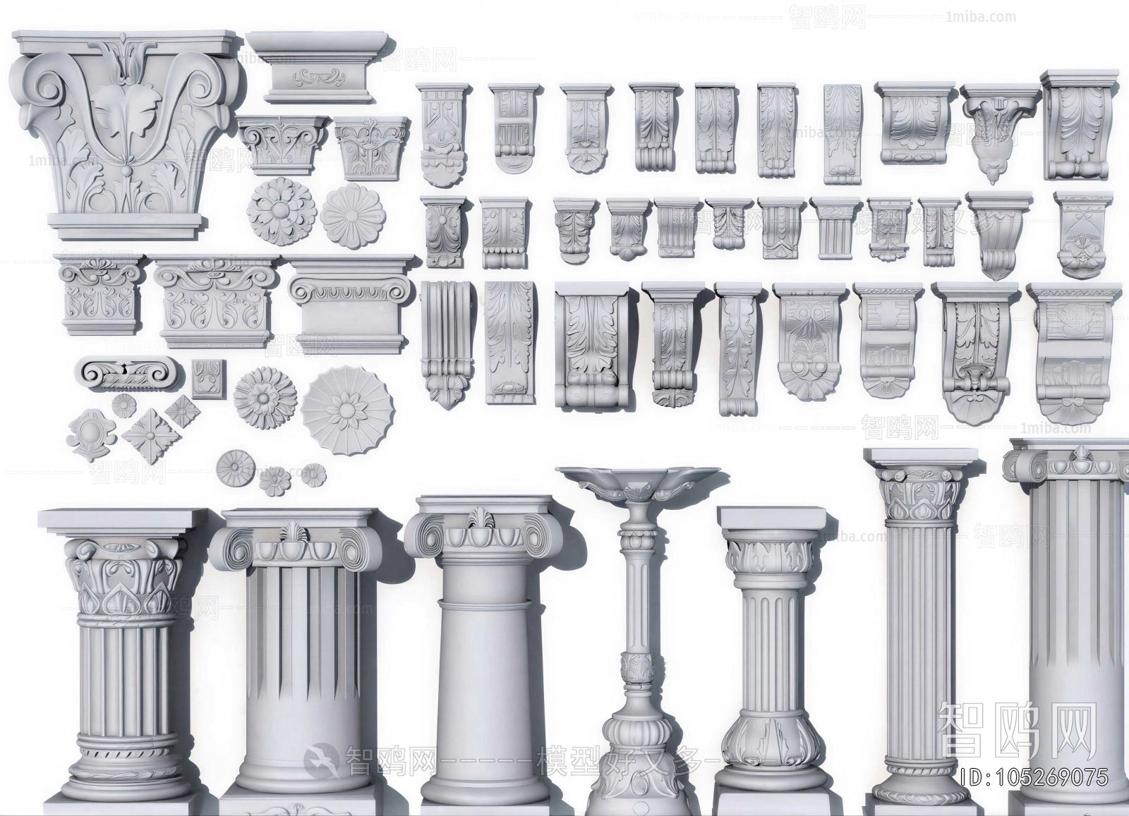 European Style Roman Pillar