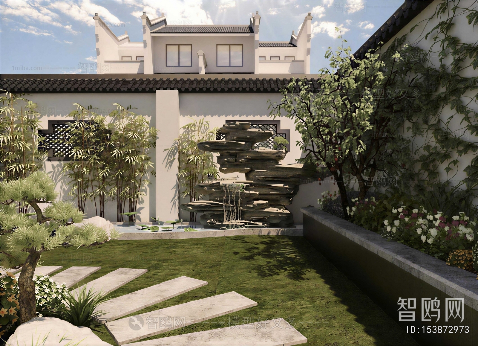 New Chinese Style Courtyard/landscape