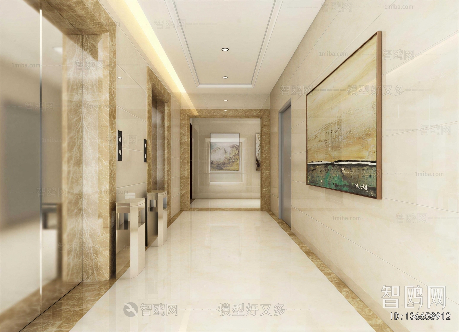 Modern Corridor/elevator Hall