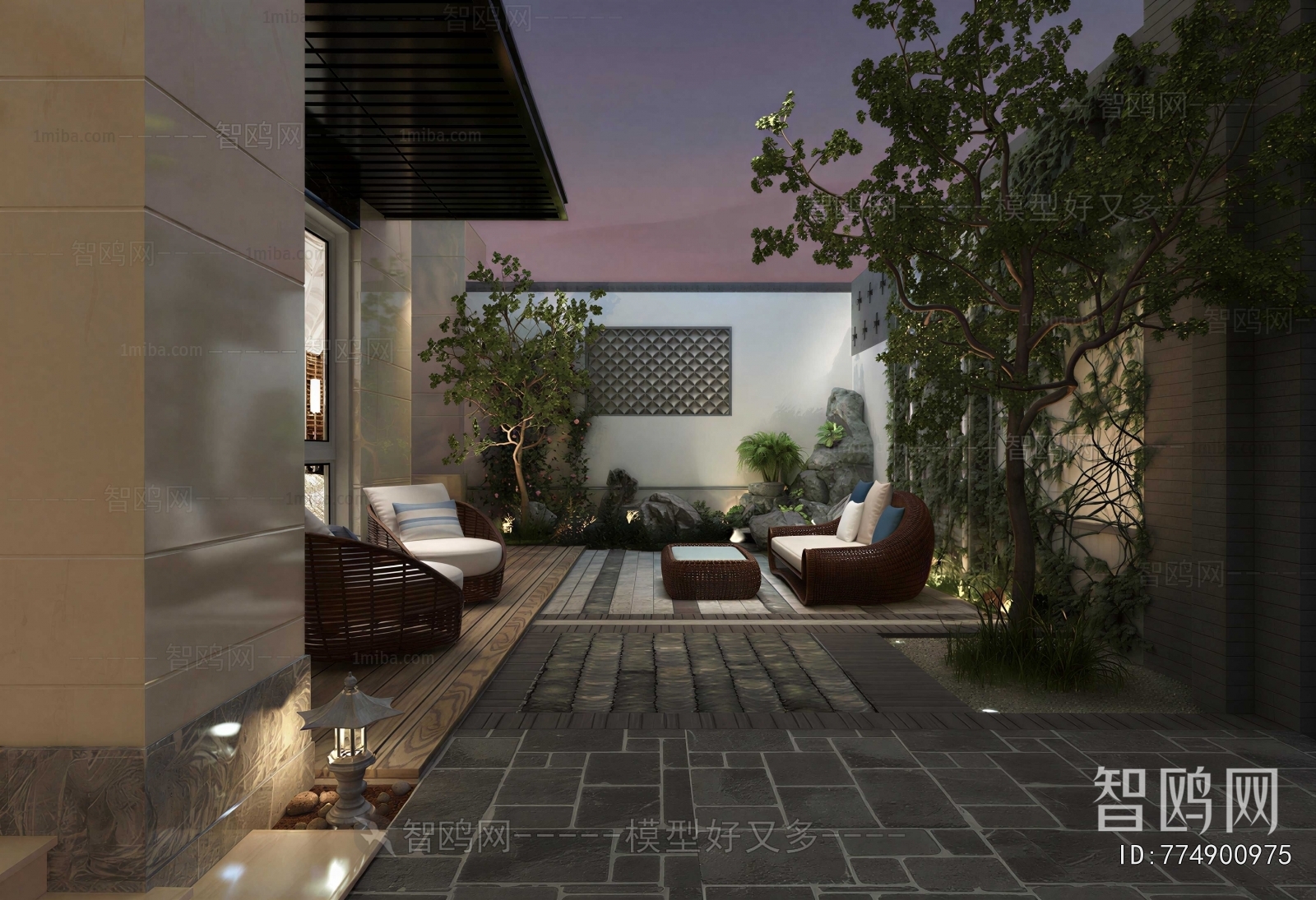 New Chinese Style Courtyard/landscape