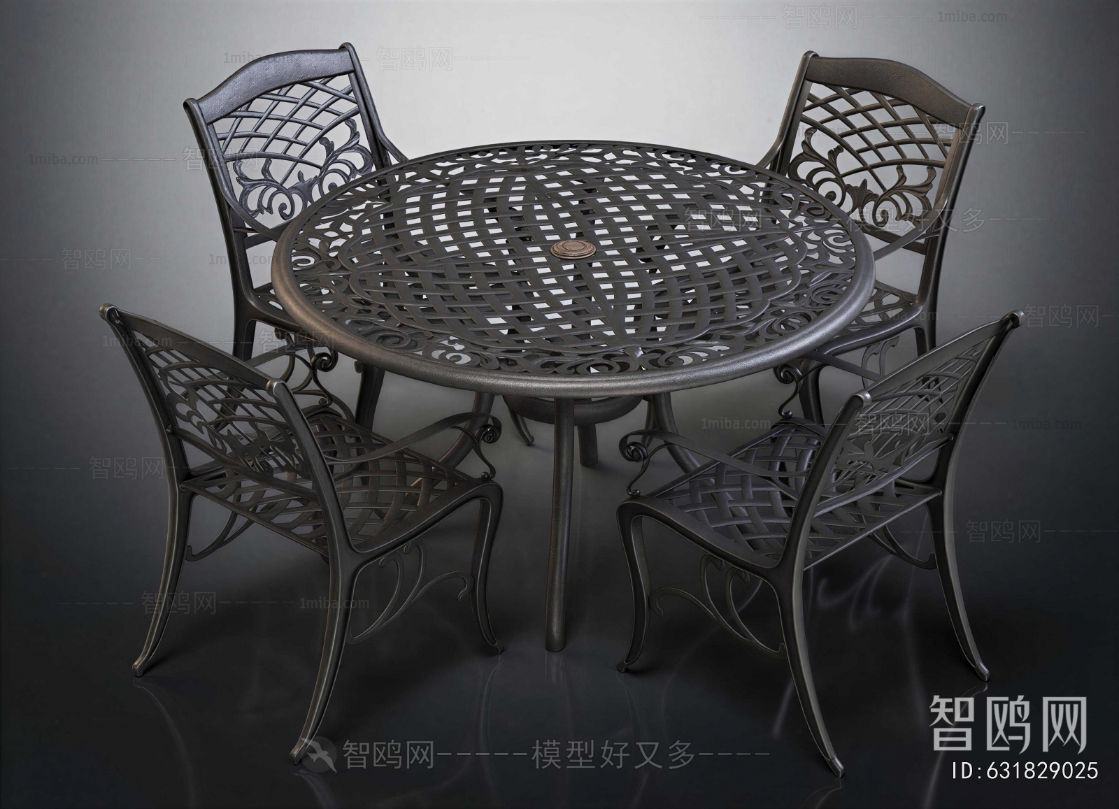 Retro Style Leisure Table And Chair