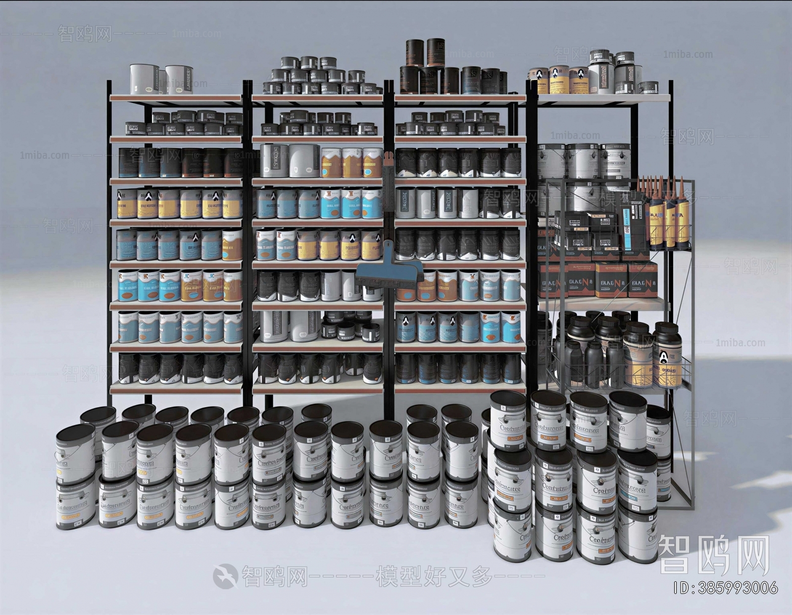 Modern Supermarket Shelf