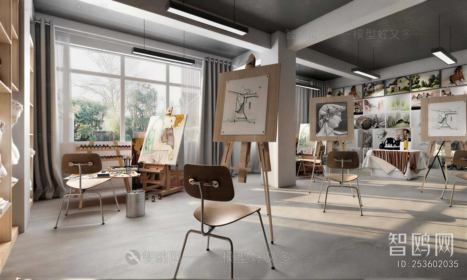 Modern Art Room