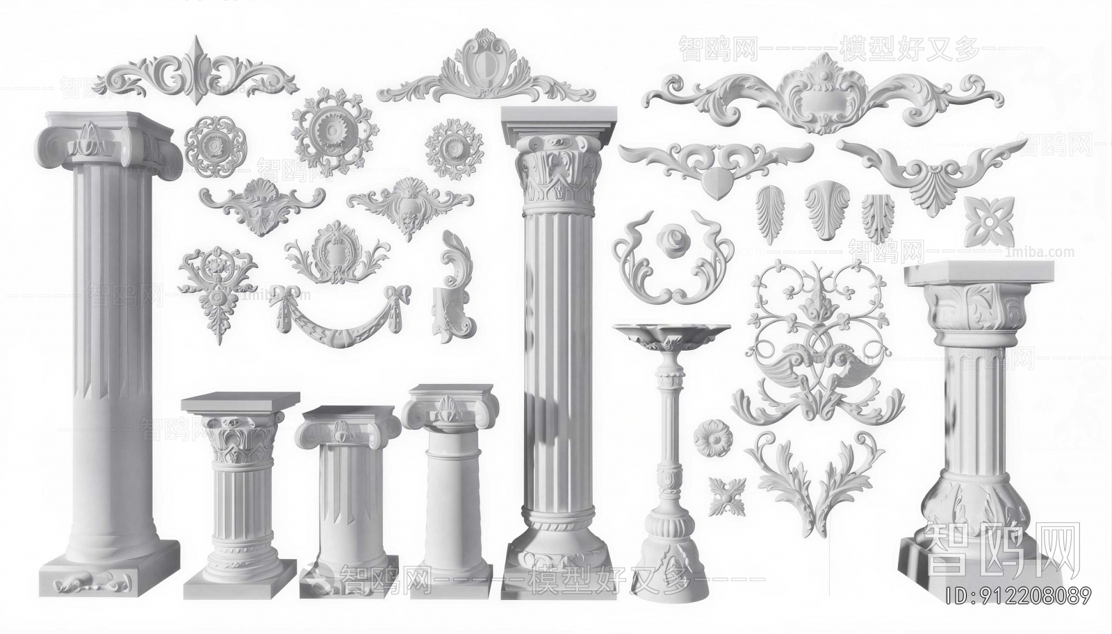 European Style Roman Pillar