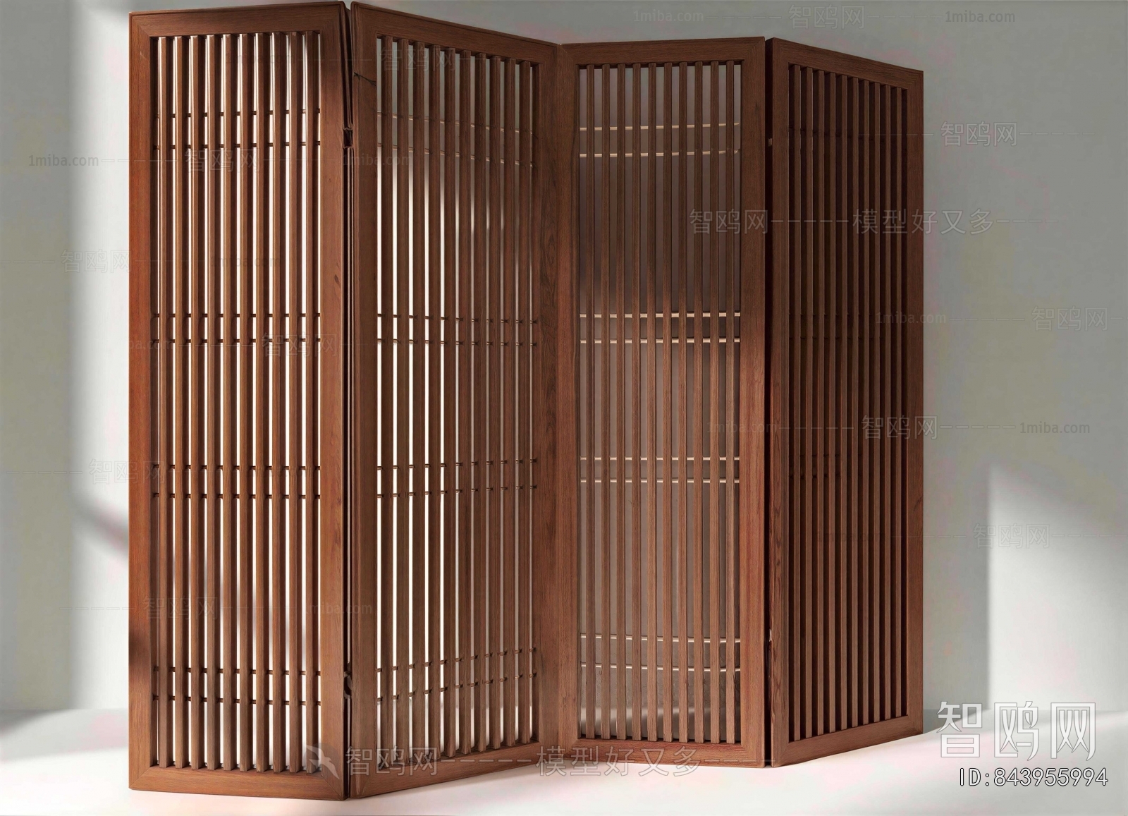 New Chinese Style Wooden Screen Partition
