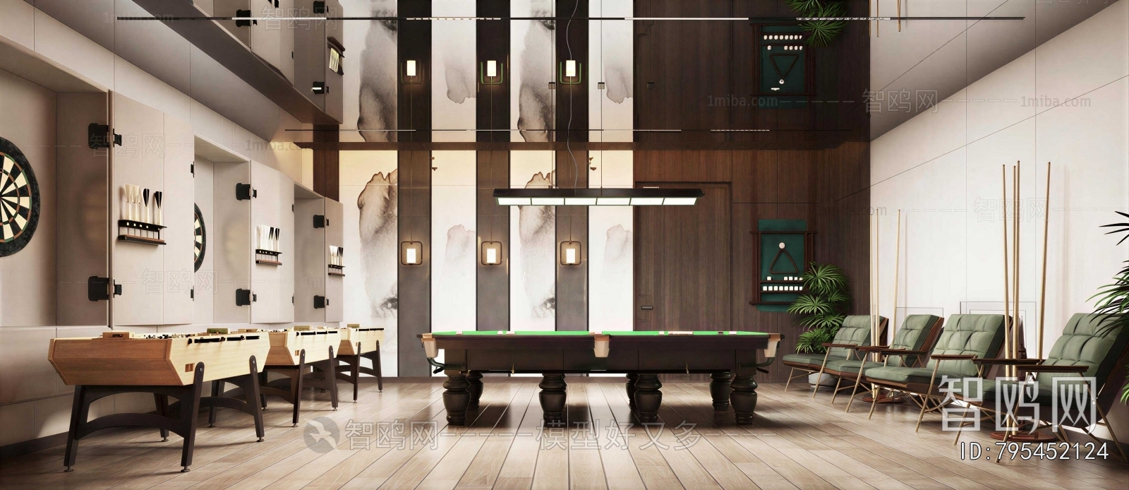 Modern Billiard Room