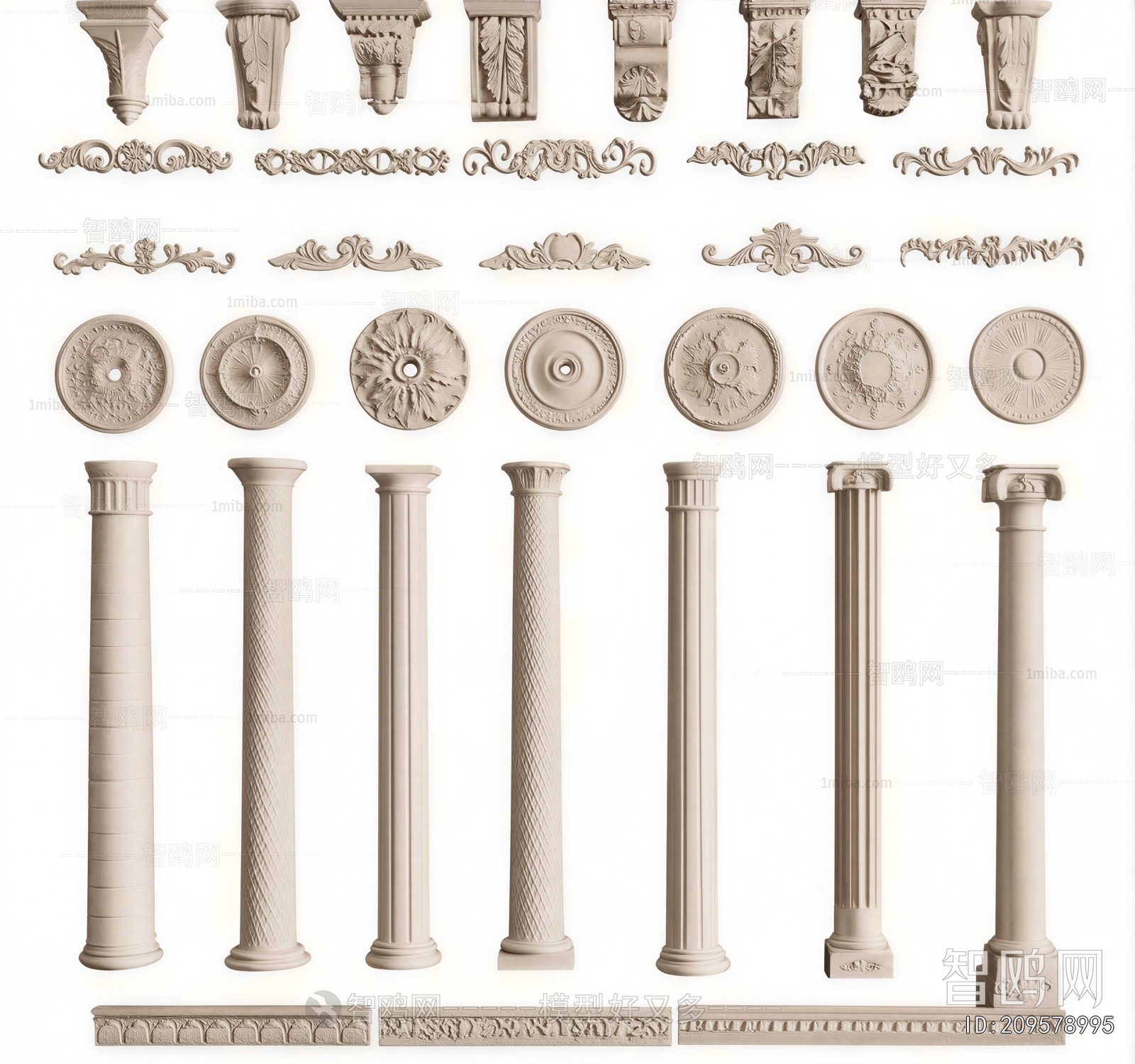 European Style Roman Pillar