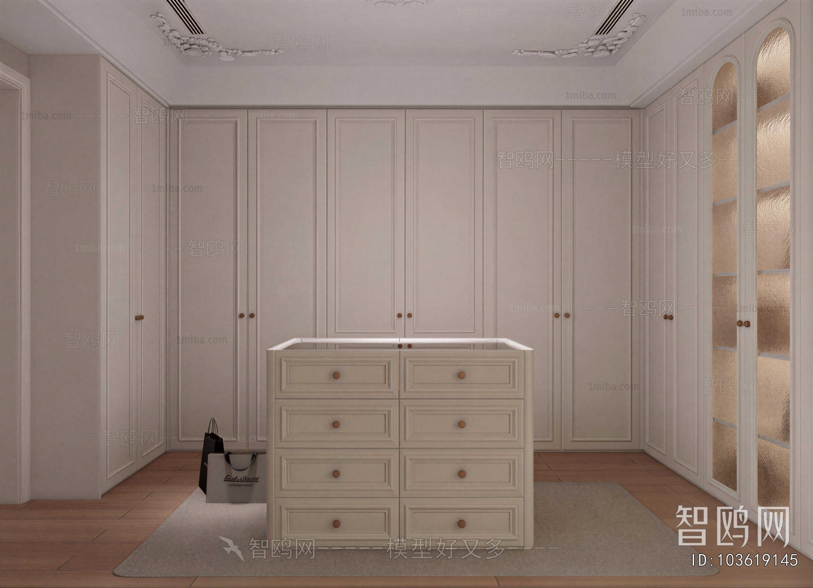 French Style Clothes Storage Area