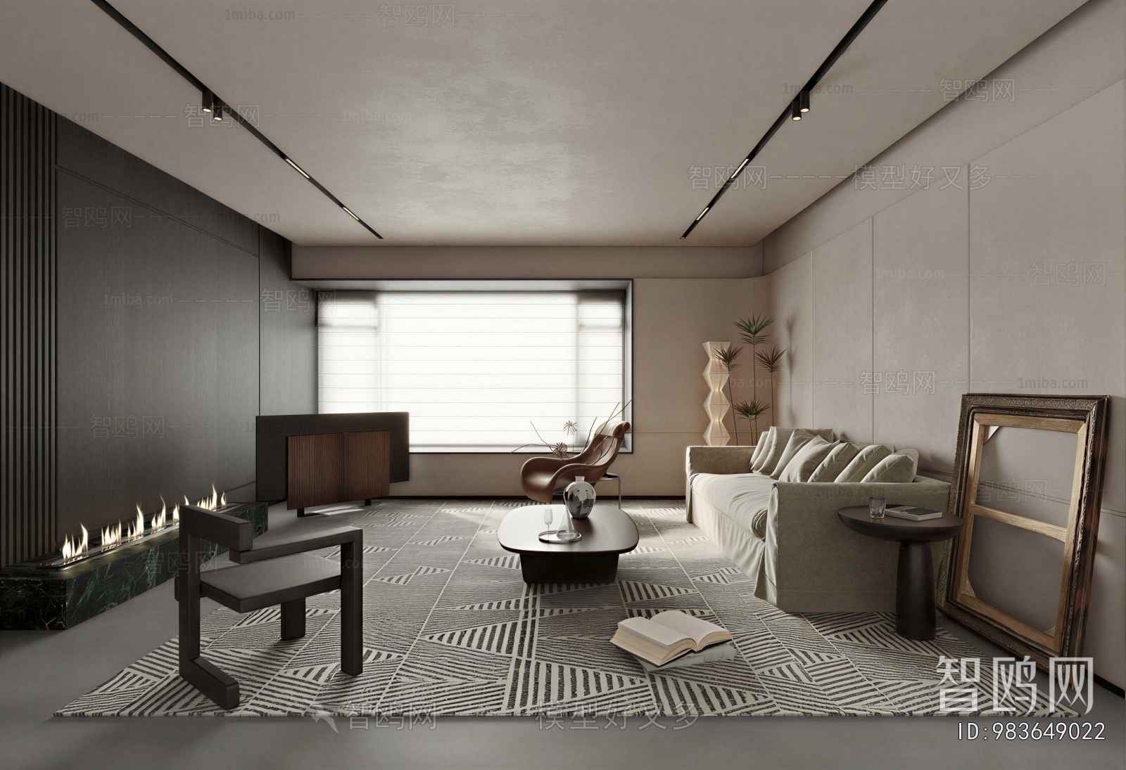Wabi-sabi Style A Living Room