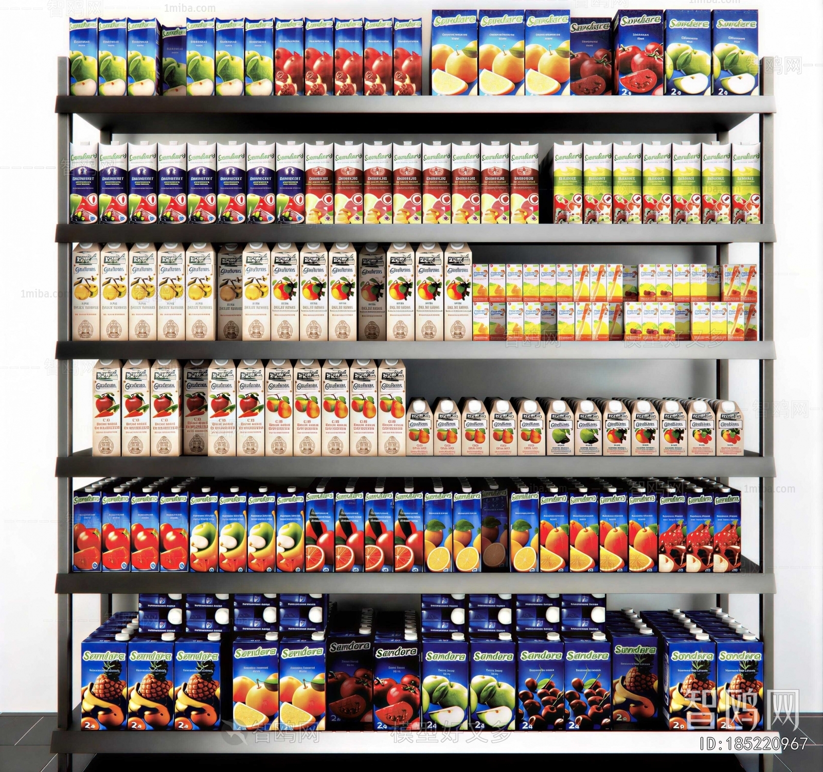 Modern Supermarket Shelf