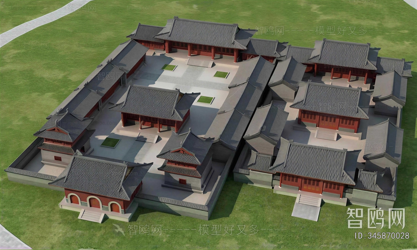 Chinese Style Ancient Architectural Buildings