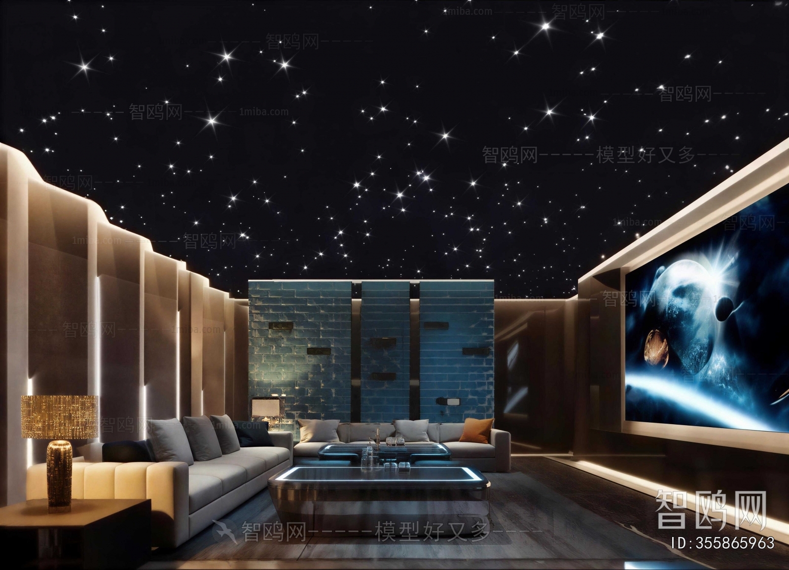 Modern Audiovisual Room