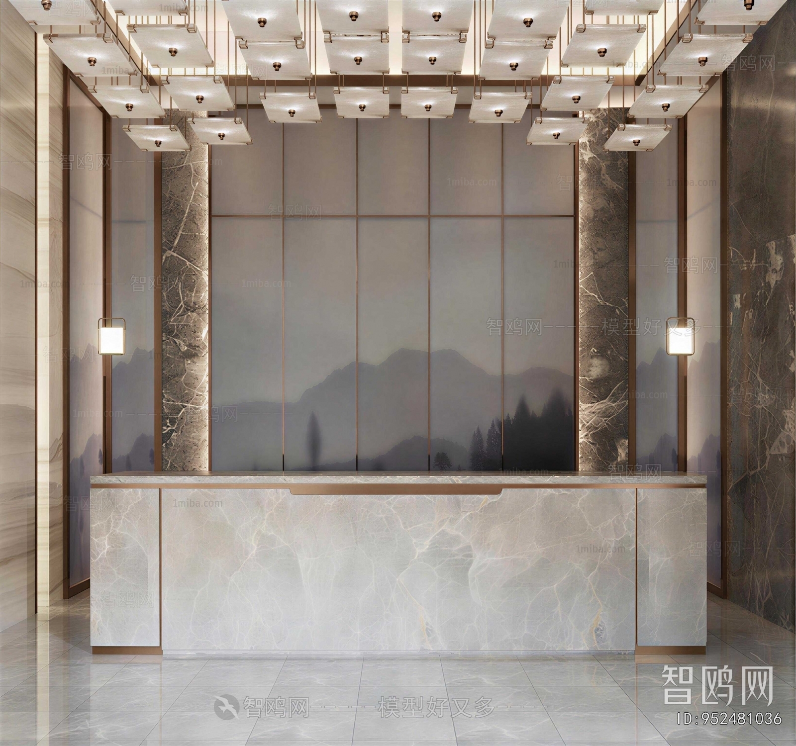 New Chinese Style Lobby Hall