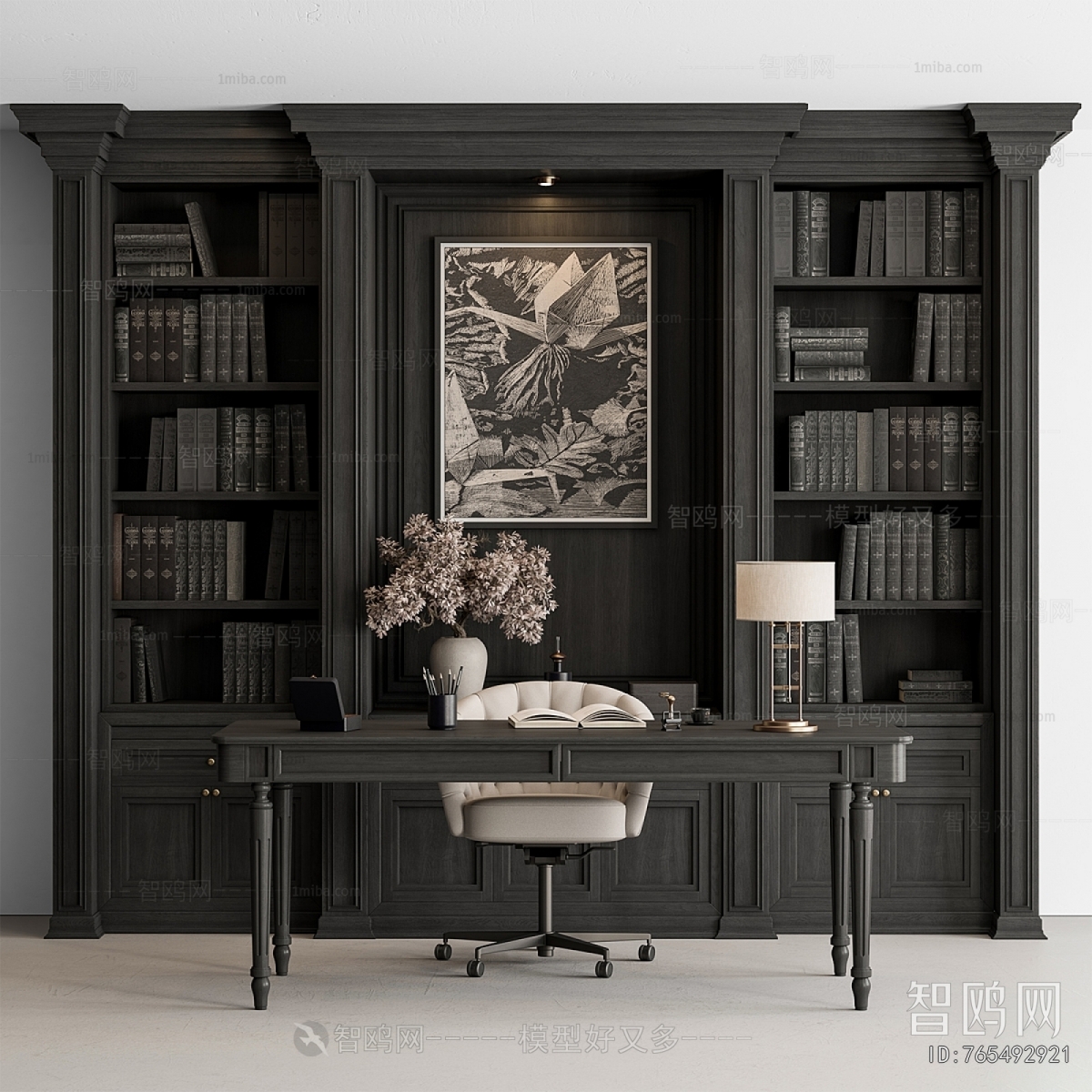 American Style Office Desk And Chair