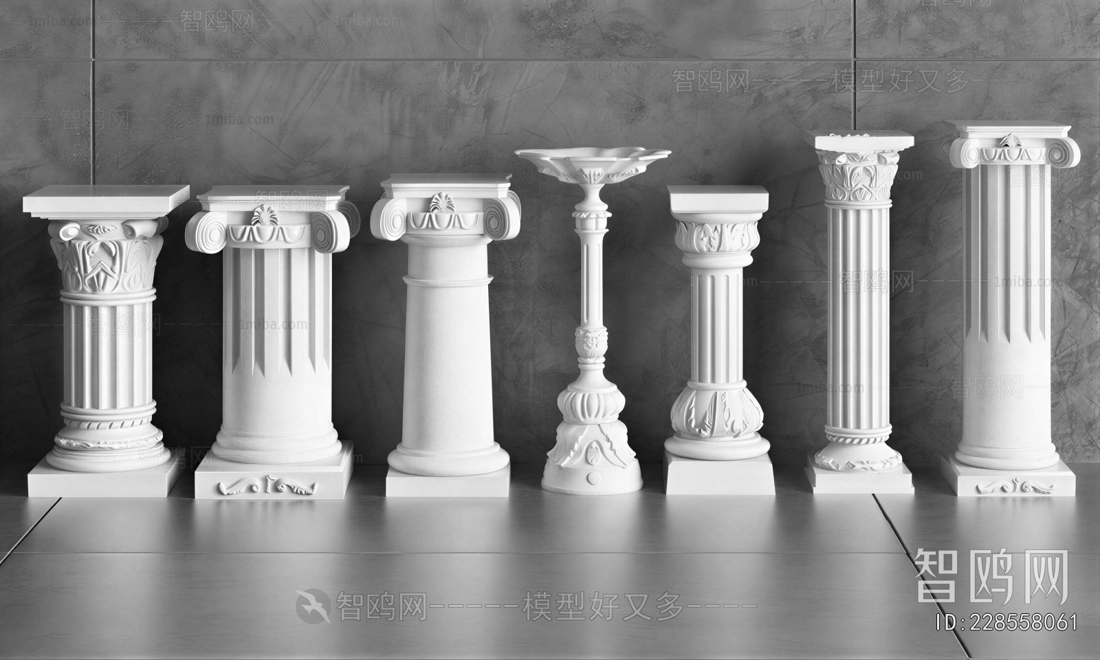 European Style Roman Pillar