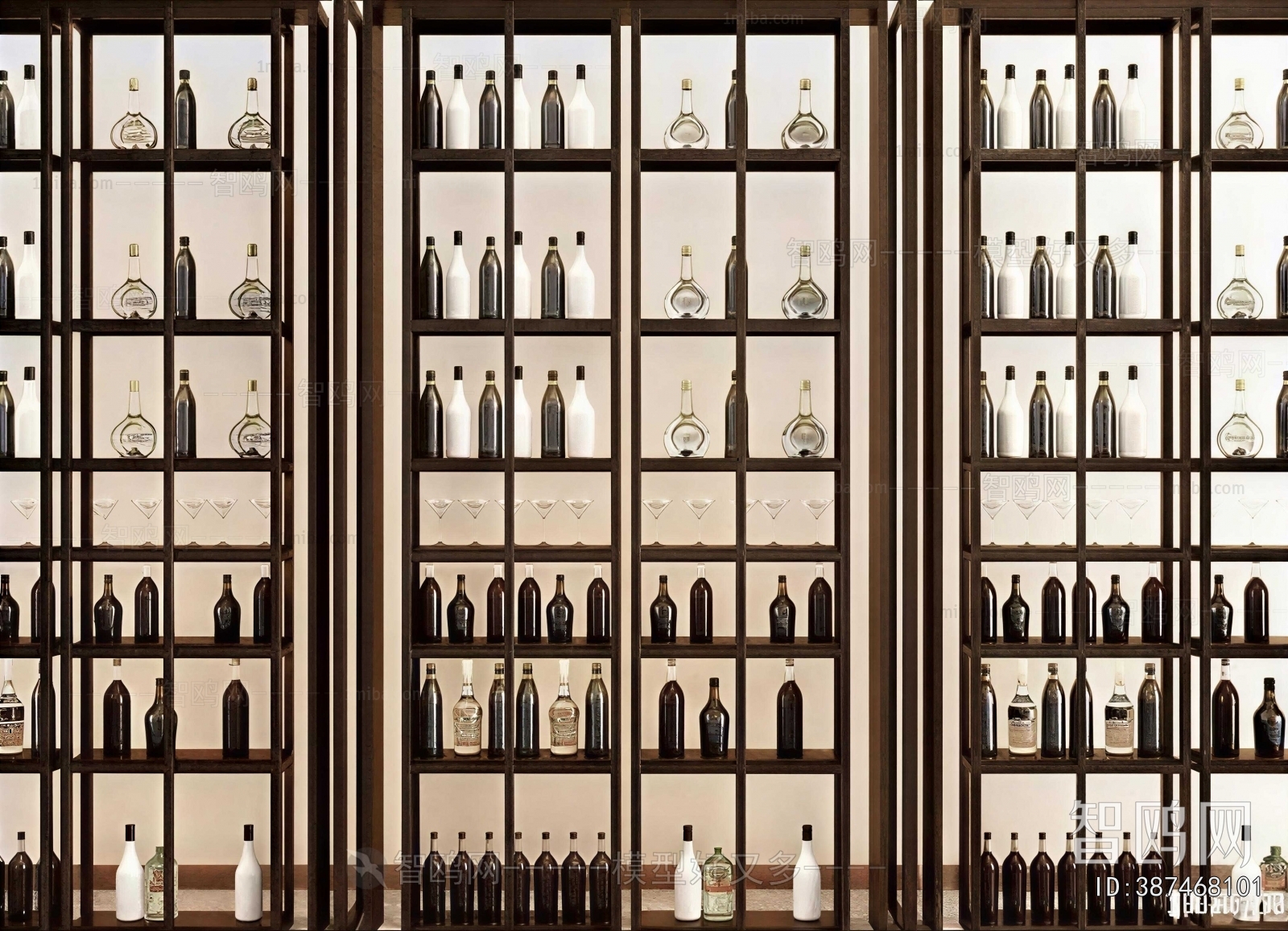New Chinese Style Wine Cabinet
