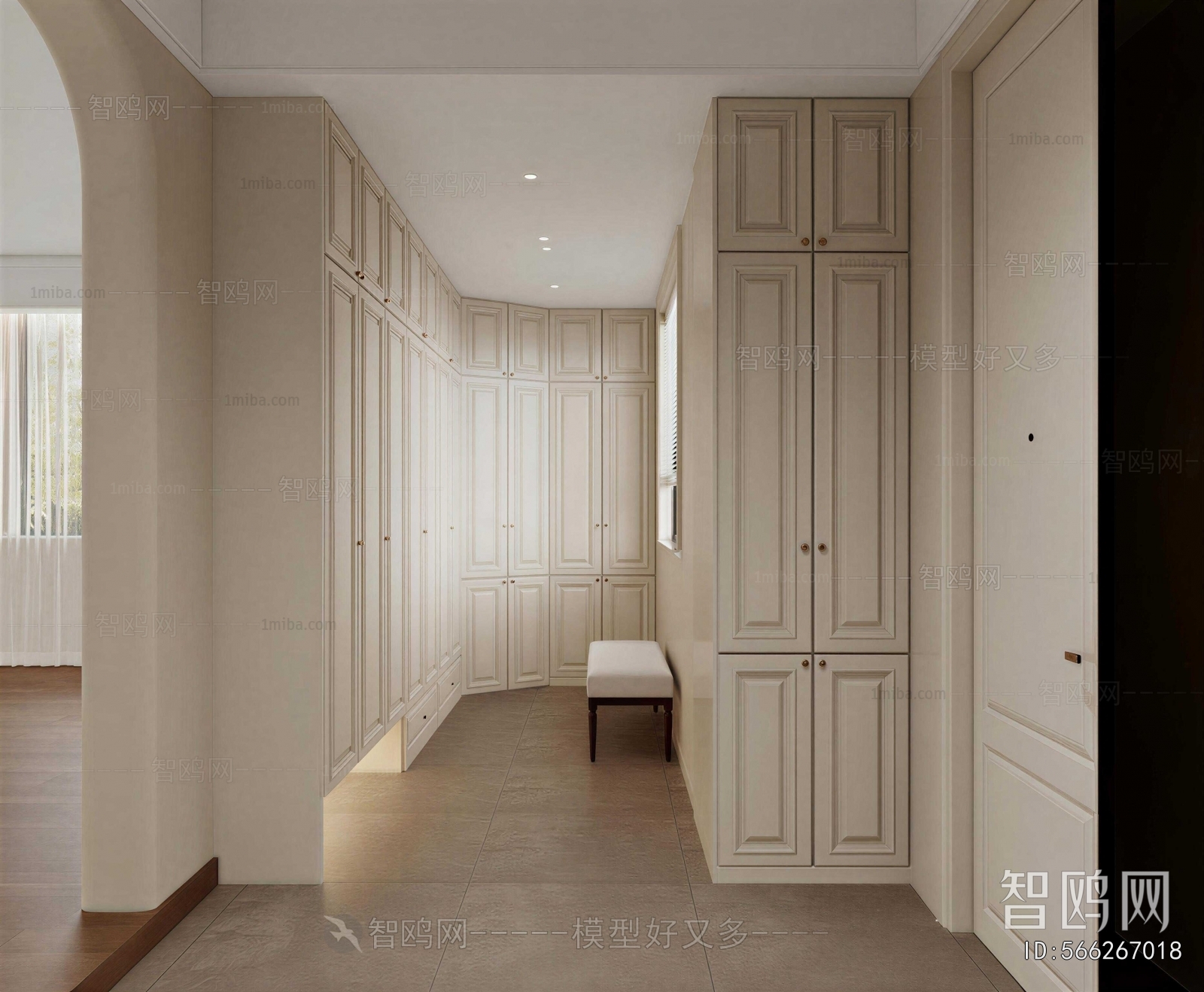 American Style Clothes Storage Area