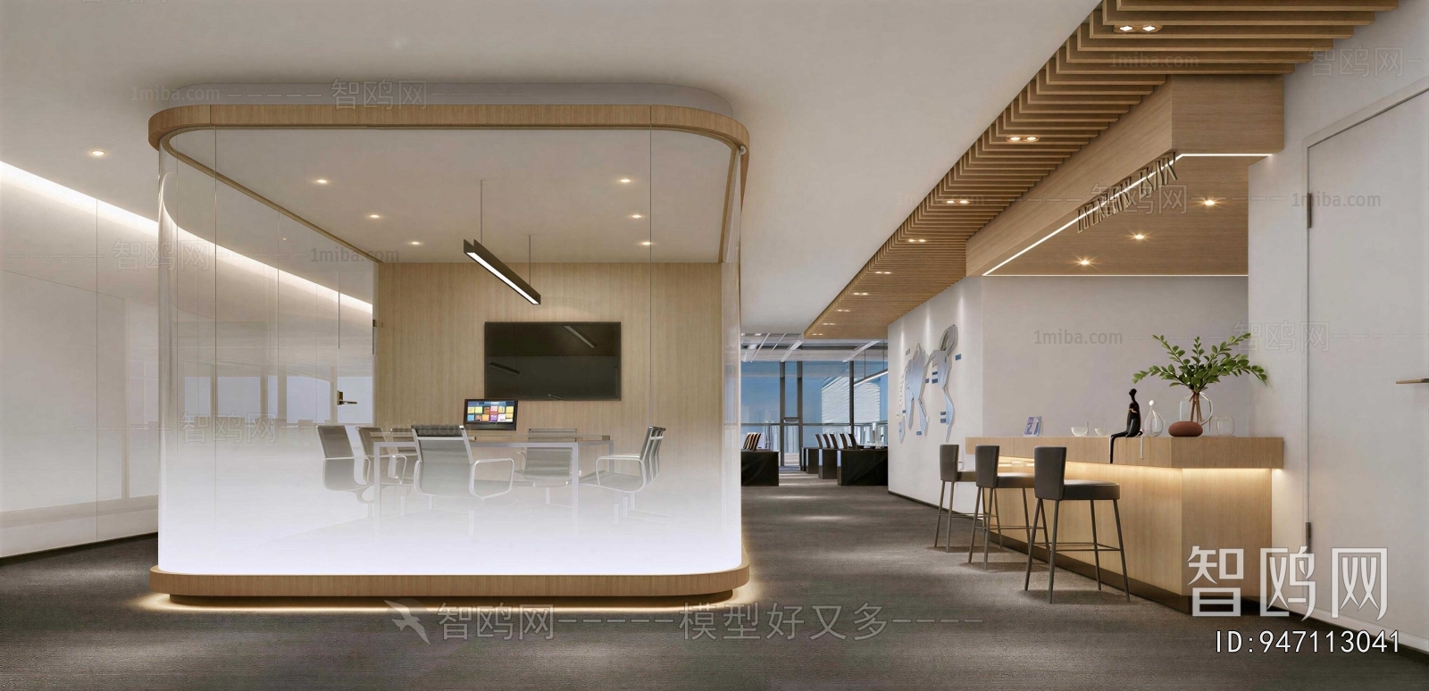 Modern Office Aisle