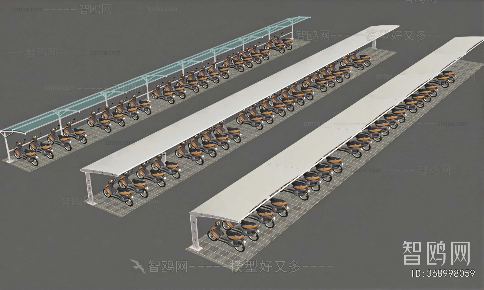 Modern Outdoor Parking Lot