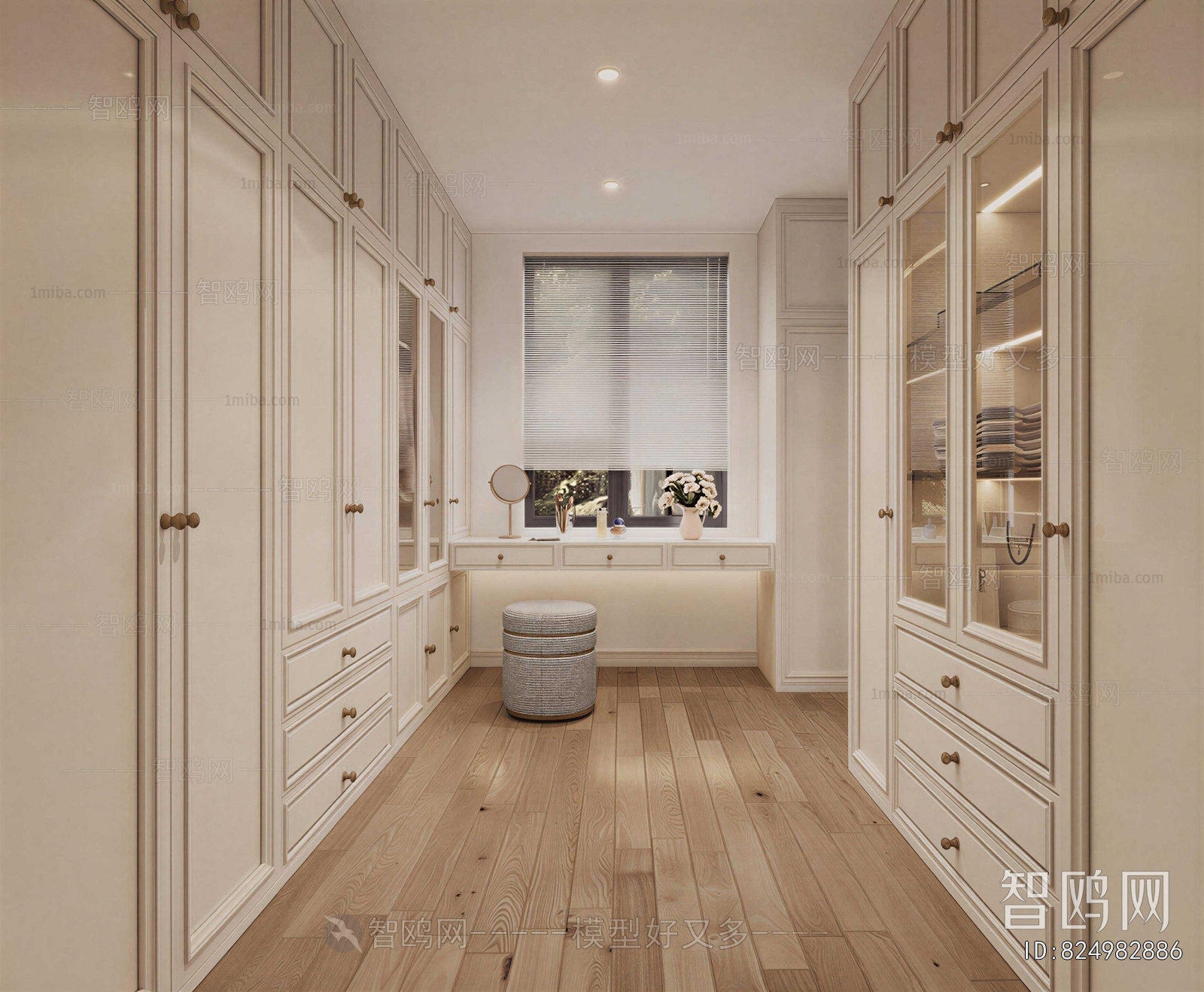 French Style Clothes Storage Area