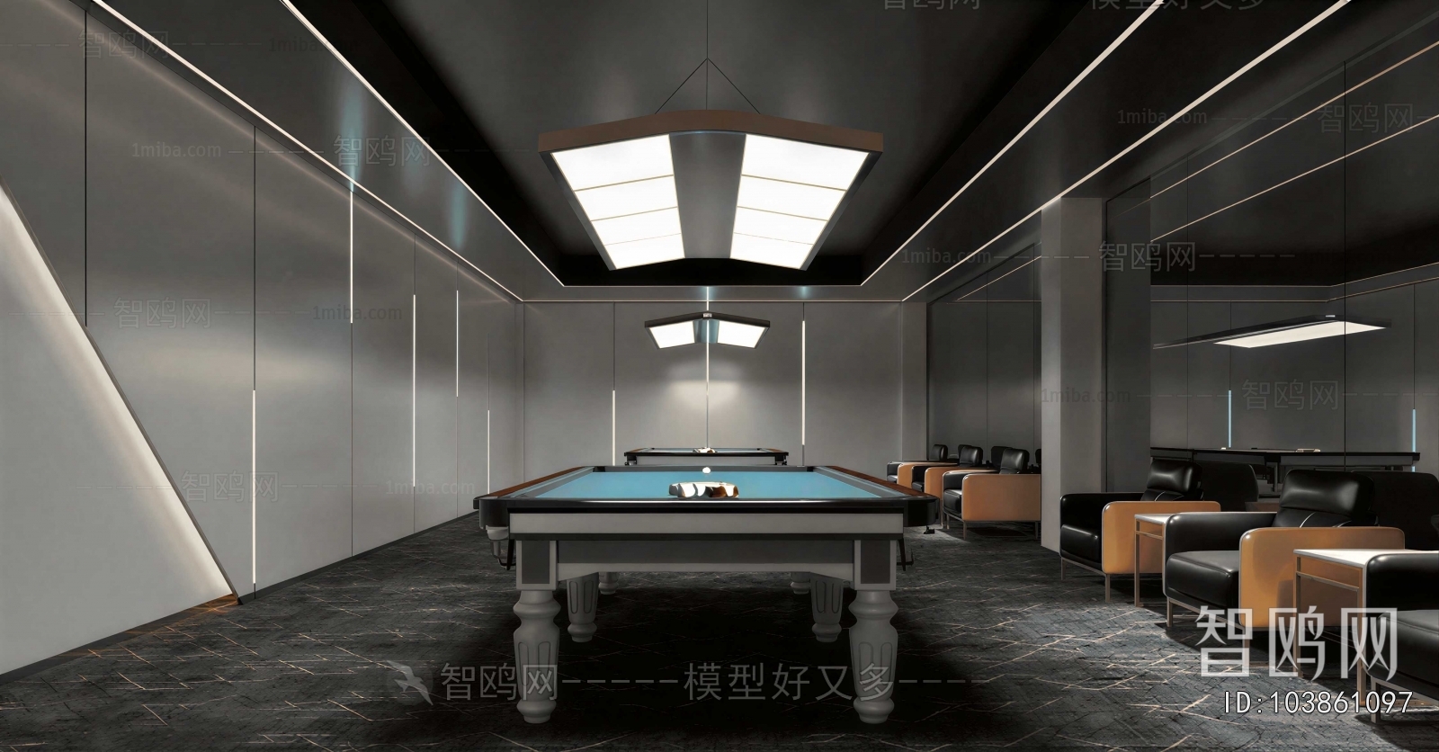 Modern Billiard Room