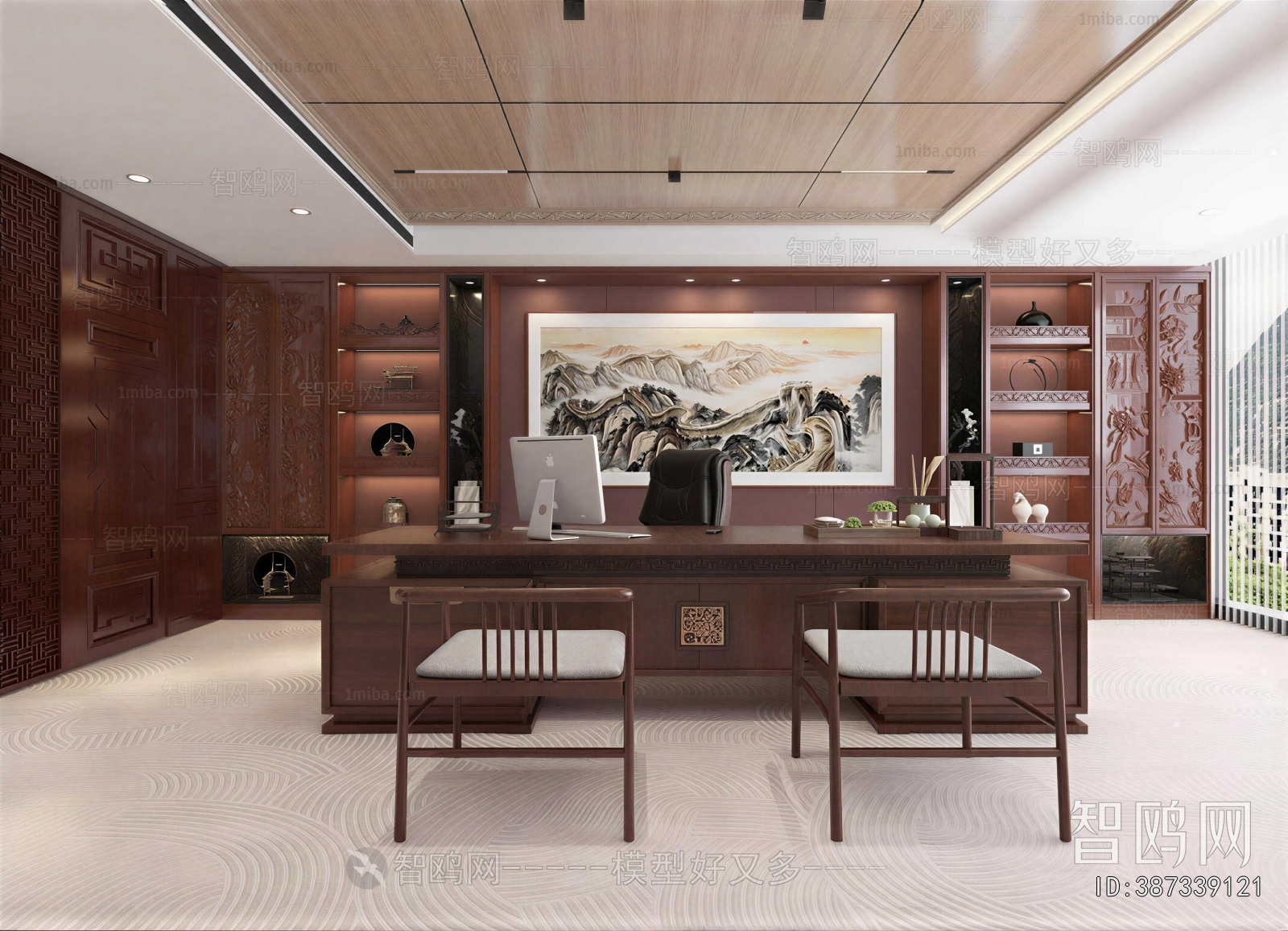 New Chinese Style Manager's Office