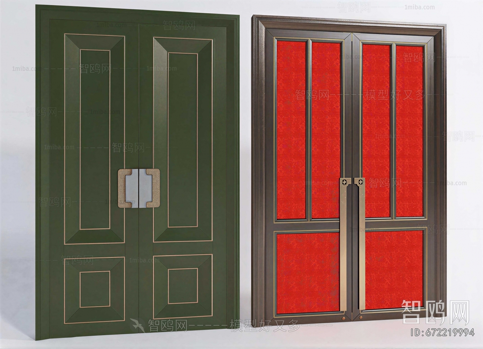 New Chinese Style Double Door