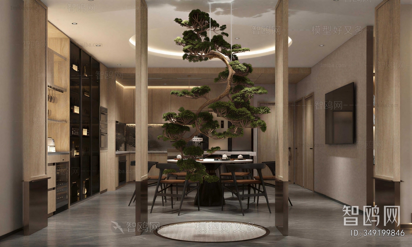New Chinese Style Dining Room