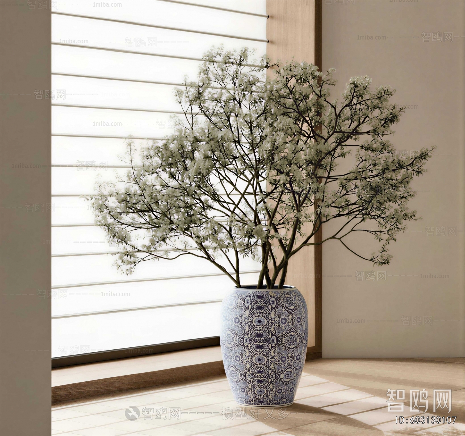 New Chinese Style Ground Green Plant Potted Plants