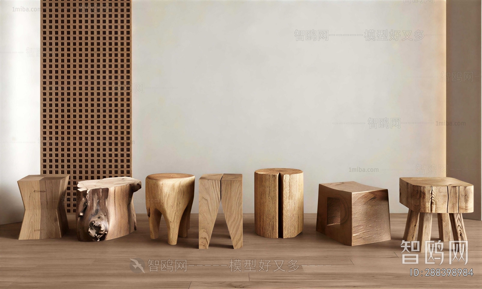 Wabi-sabi Style Stool