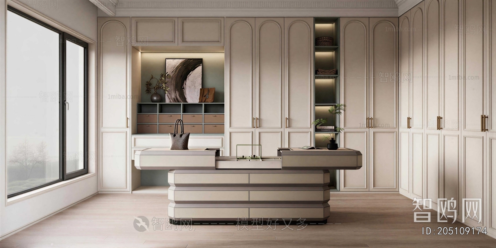French Style Clothes Storage Area