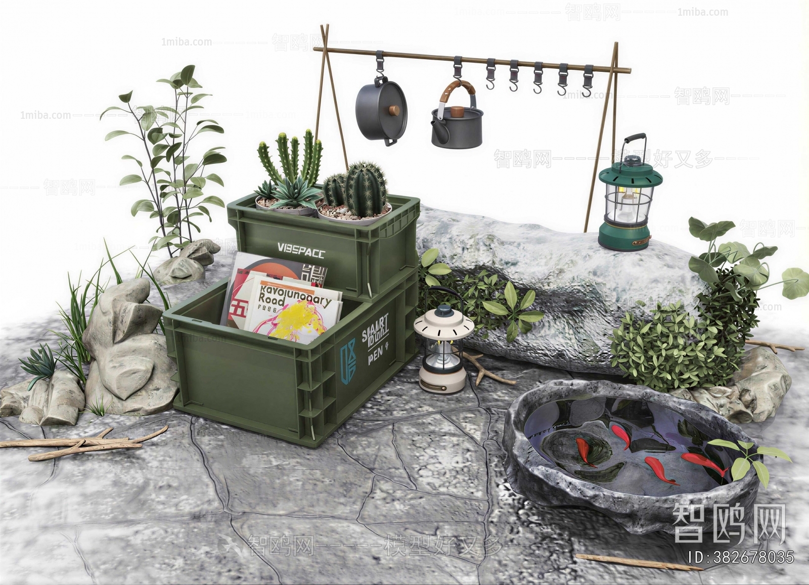 Modern Rockery Waterscape