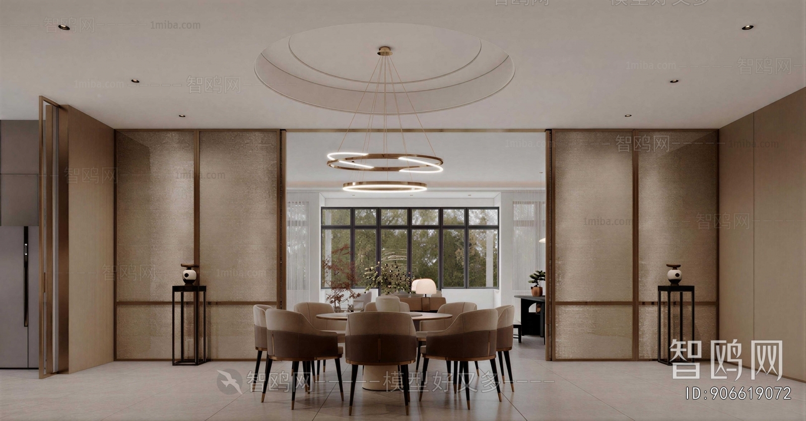 New Chinese Style Dining Room
