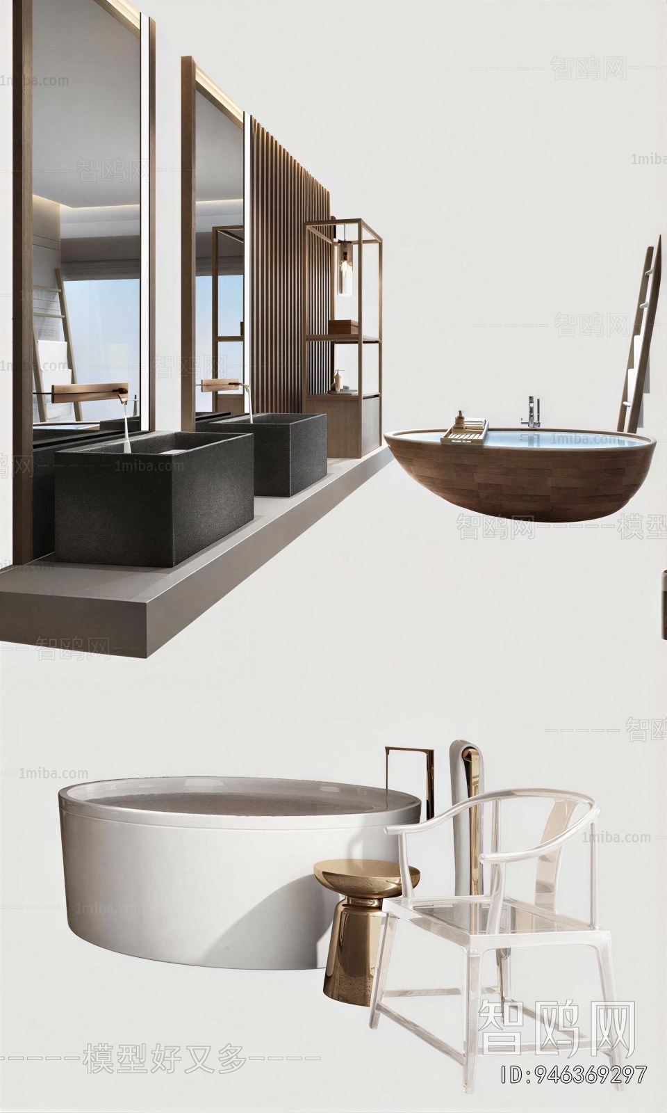 New Chinese Style Bathtub