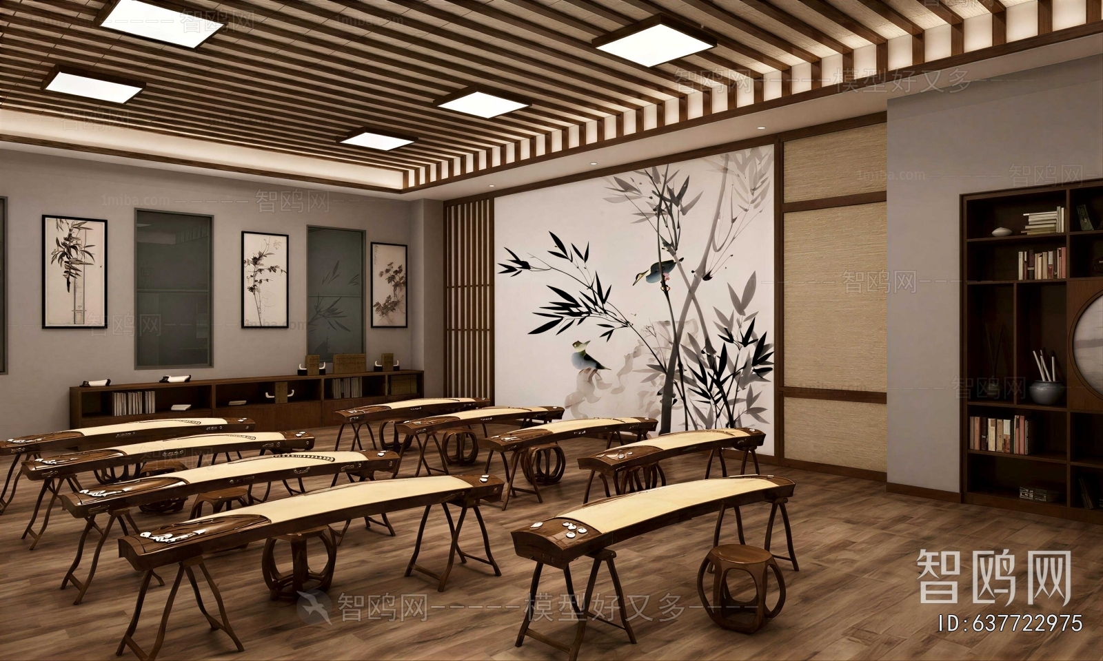 New Chinese Style Music Room