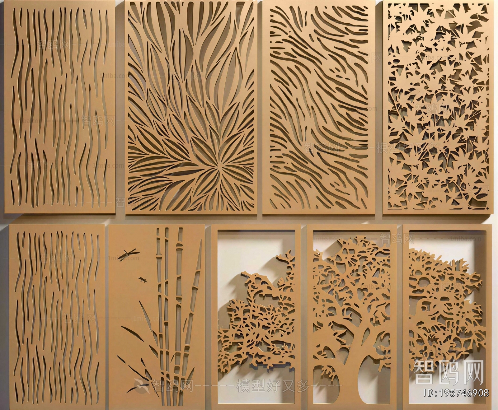New Chinese Style Metal Screen Partition