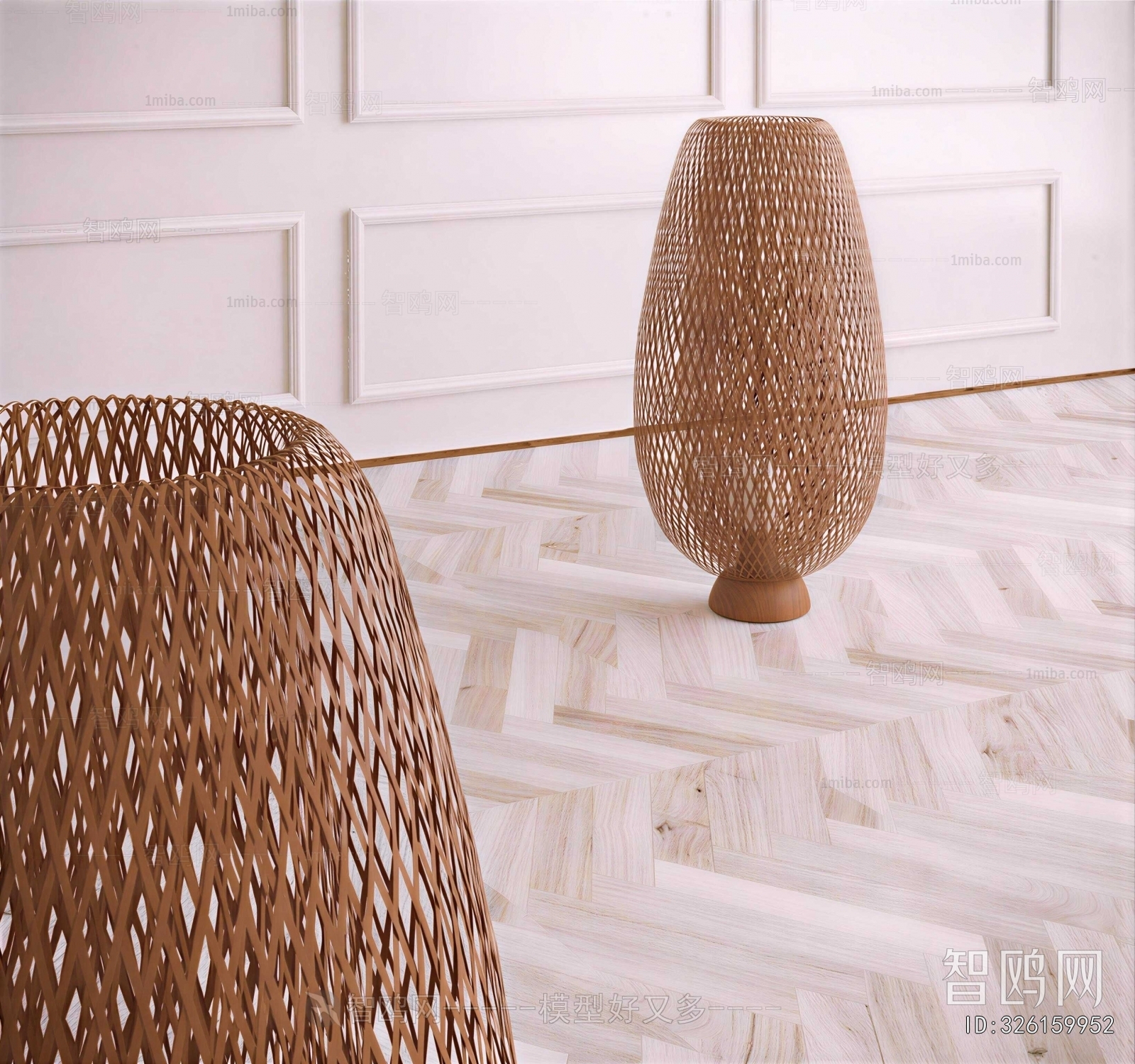 Wabi-sabi Style Floor Lamp