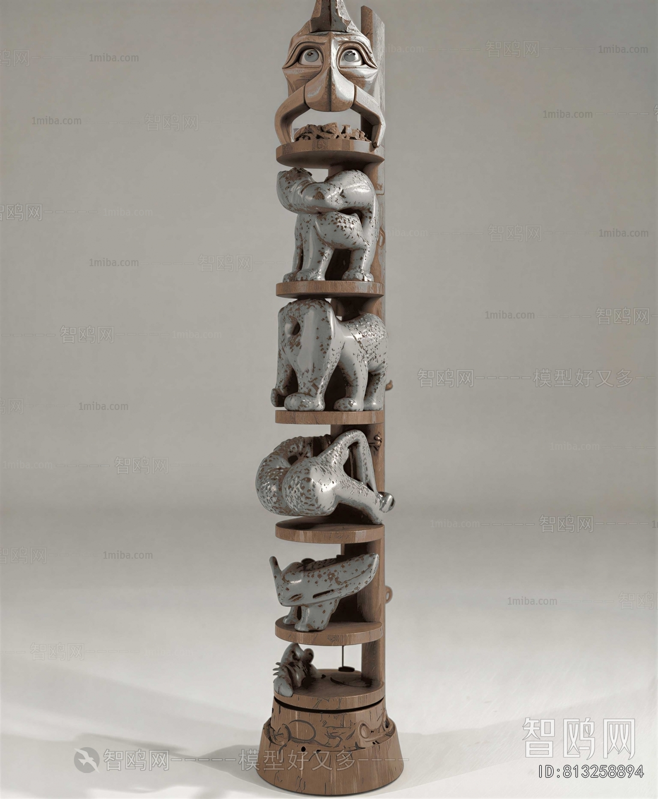 Wabi-sabi Style Column