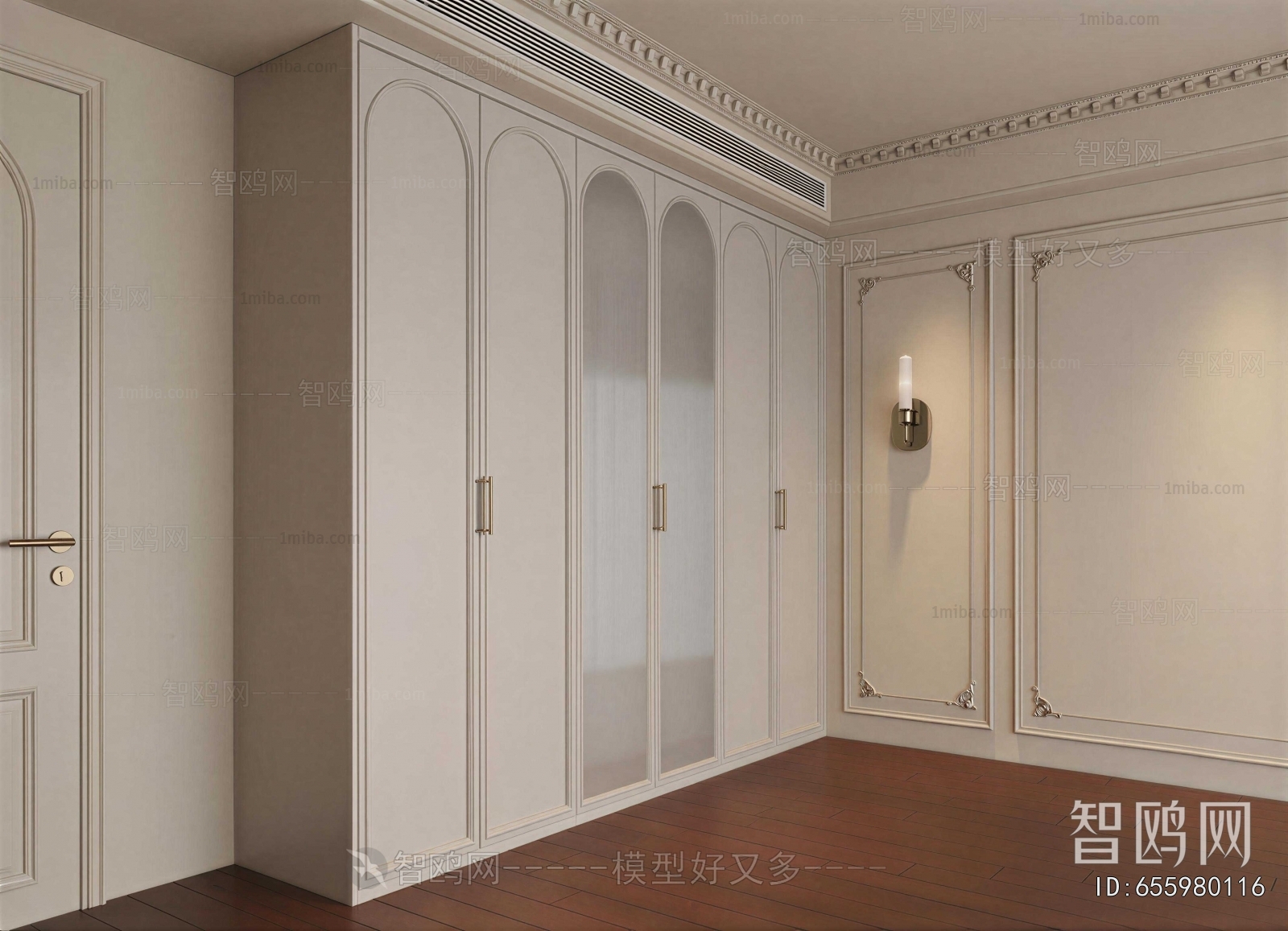 French Style Clothes Storage Area