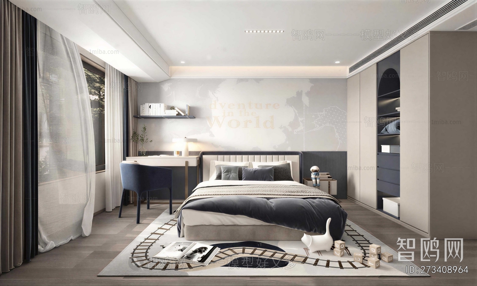 Modern Boy's Room And Son's Room
