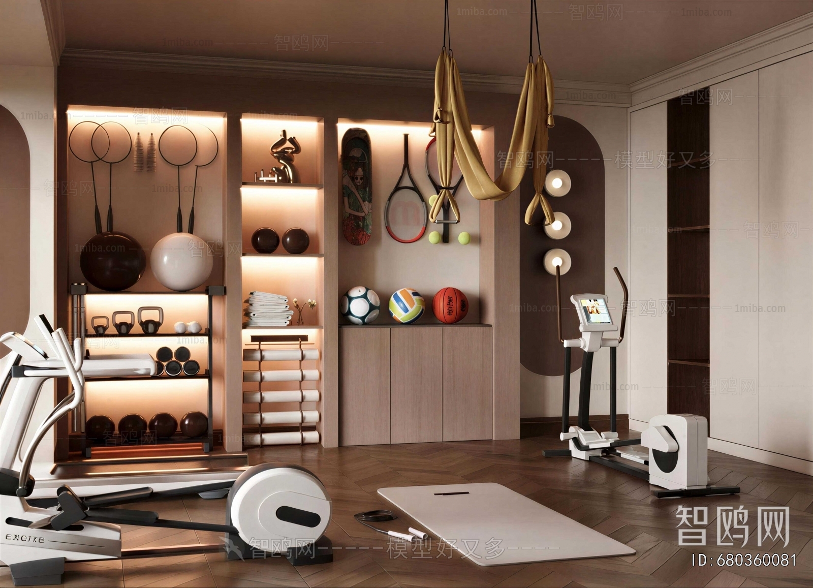 Modern Home Fitness Room